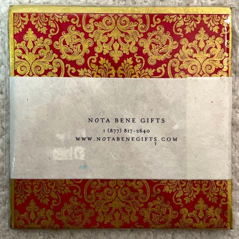 Nota Bene Gifts 6.25" x 6.25" Handmade Blank Royal Card Collection Set of 4